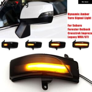 スバル 2X LED ダイナミック ウィンカー ライト フォレスター SJ 2014-18 バックミラー インジケータ シーケンシャルウインカー
