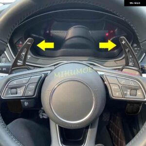 アウディ A3 A4 S4 B9 A5 Q2 Q3 Q5 スポーツバック Q7 Q8 TT SQ2 SQ5 インテリア ステアリング ホイールパドル シフター延長黒