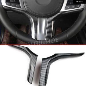 BMW カーボンステアリング ホイールトリム X3 X4 X5 X6 X7 M5 2 3 4 5 6 7 8シリーズ 2016-2020 2021 2022 F90 G01 G02 G05 G16 G20 G21