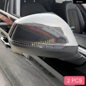 アウディ カーボンサイドウイングバックミラー カバー トリム 2017-2024 Q5 SQ5 スポーツバック Q7 2018-23