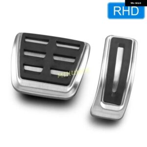 アウディ RHD ステンレスガスアクセル ブレーキ ペダル パッド カバー A4 B9 A5 A6 C8 A7 Q5 Q7 Q8 2019-24