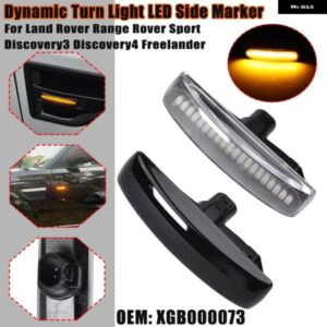 ランドローバー 2個 LED ウィンカー ダイナミック サイドマーカーランプリピータ インジケータ ライト フリーランド 2 ディスカバリー 3 4 ローバースポーツ