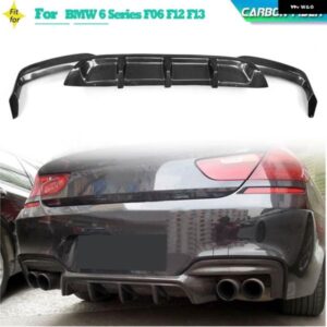 BMW 6シリーズ カーボンリア ディフューザー リップ F06 F12 F13 M6 M スポーツバンパー 2012-2016 コンバーチブル 640I 650I リア ディフューザー