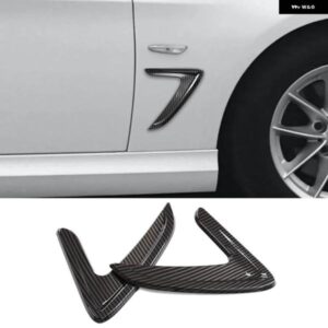 BMW 1ペア サイドエアベントカバー トリムフェンダー ステッカー 3シリーズ F30 2013-2018 エアベントフェンダーカバー トリム ステッカー ABS