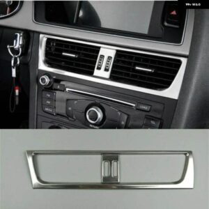 アウディ インテリア センターコンソール エア アウトレット ベントカバー フレームトリム A4 B8 A5 LHD クローム