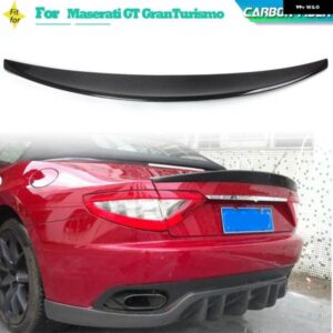 マセラティ カーボン自動リアトランクスポイラー リップウィングGT グラントゥーリズモコンバーチブル 2 ドア 12-14 フラットトランクスポイラ