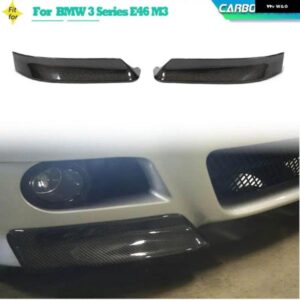 BMW フロントバンパー スプリッター リップスポイラー 3シリーズ E46 M3 クーペ 2000-2006 フロント スプリッター エプロンカップウィングカーボン