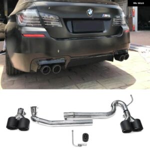 BMW クワッド排気先端ステンレスマフラー F10 F11 520I 523I 525I 528I 530I 排気先端 M5 バンパー マフラー 先端