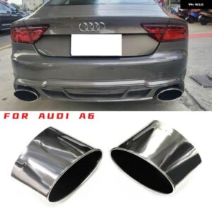 アウディ カービッグオーバル排気先端 RS5 RS6 RS7 ダブルインナーマフラー C8 A6 A7 マフラー 先端ステンレスノズル