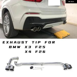 BMW 304 ステンレスの排気先端 F25 X3 F26 X4 2011-2016 マフラー クワッド排気ヒントテールパイプ排気 システム ノズル