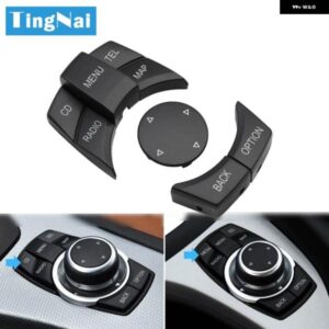 BMW 中央コンソール CIC IDRIVE マルチメディア コントロールボタン カバー 1 3 5 X1 X5 X6シリーズ E87 E90 E91 E92 E60 E84 E70 E71 E72