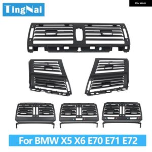 BMW LHD RHD フロント中央リア空調 AC ベントグリル アウトカバー X5 X6 E70 E71 E72 2007-2013