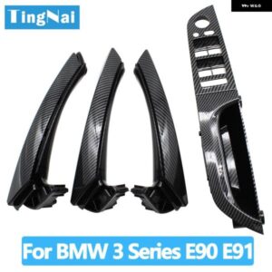 BMW RHD 右手ドライバー車カーボン インテリア ドアハンドル アームレスト パネルフルセット 3シリーズ E90 E91 316 318 320 325 328