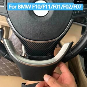 BMW LHD RHD カーボンステアリング ホイールカバー トリム交換 5 5GT 6 7シリーズ F10 F11 F07 F06 F12 F01 F02 2009-2016