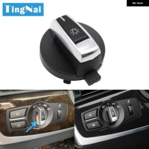 BMW 黒 ヘッドライト ランプスイッチ ロータリーノブ ボタン キャップ 5 5GT 6 7 X3 X4シリーズ F10 F11 F07 F06 F01 F25 F26 61316803965
