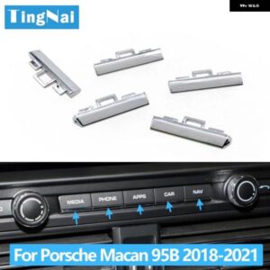 ポルシェ フロント表示画面クロームボタン トリムスイッチ メッキストリップの交換 マカン 95B 2018-2021 95B919597