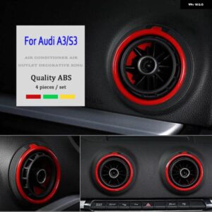 アウディ エア アウトレット トリムリングカバー A3 S3 8V 2013 2014 2015 カブリオレ SLINE スポーツバックスタイリング クリエイティブ飾る