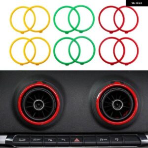 アウディ A3/S3/RS3 セダン 8V 2013-2015 スポーツスポーツバック SLINE クワトロ AC エア アウトレット 交換 装飾 リングカバー