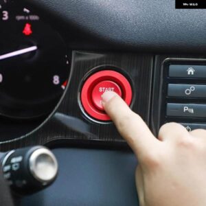 ランドローバー エンジン スタートストップボタン 装飾 ステッカー LR レンジローバースポーツ EVOQUE ヴォーグ L538 VELAR 車トリムリングカバー