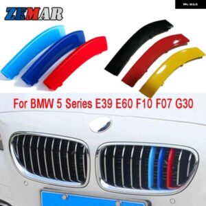 BMW 3個 ABS 車グリル ステッカー ストリップカバー トリムクリップ E39 E60 E61 F10 F11 G30 G31 F07 5シリーズ GT M スタイル
