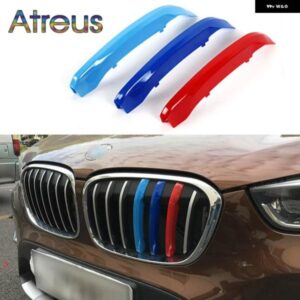 BMW 3個 フロントグリル トリムスポーツストリップカバー ステッカー X1 F48 E84 X3 F25 X5 F15 E70 X4 F26 X6 E71 F16