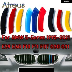 BMW 3個 ABS M/ドイツカラーカーレースグリル ストリップトリムクリップ 5シリーズ E60 G30 F10 E39 F07 F11 G31 2021 2020