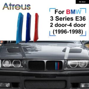 BMW 3個 ABS 車グリル ステッカー ストリップカバー トリムクリップ 1990-1995 3シリーズ E36 1996-99 M スタイル