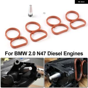 BMW スワールフラップ ブランクバングフラップ 除去プラグ と 4 ガスケット N47 2.0D エンジン リペア 交換キット
