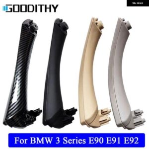 BMW インナードアベージュ黒内側プルハンドルアウターカバー トリムセット 3シリーズ E90 E91 E92 316 318 320 325 328I 2004-2012
