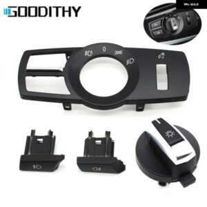 BMW LHD RHD ヘッドライト ランプロータリーボタン フォグライト スイッチ カバー パネル 5 5GT 6 7 X3 X4シリーズ F10 F11 F07 F06 F01 F25 F26
