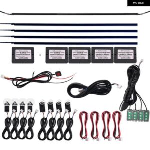 アウディ BMW E90 E60 F30 E39 Q5 A4 A3 A6 周囲光 装飾 インテリア RGB ライトストリップムード LED バー 12V 汎用