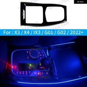 BMW 11色センターコンソール ライト X3 X4 G01 G02 IX3 2018-2023 車 LED サドル 装飾 ランプ周囲光 リペア