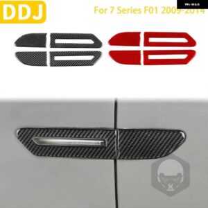 BMW 7シリーズ F01 2009-2014 カーボン外装風ナイフエッジライトトリム ステッカー 装飾