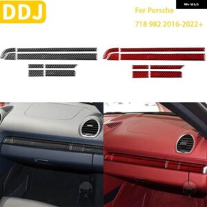 ポルシェ ボクスターケイマン 718 982 2016-2022 副パイロットモールド ステッカー カーボン インテリア カー