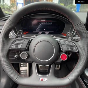 アウディ A3 8V S3 RS3 スポーツバック E-TRON ハッチバック 2017-20 ウルススタイルカーボン交換ステアリング ホイールパドル シフターカー