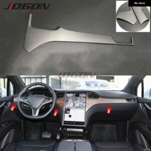 テスラ LHD カーボンモデル X S 2014-2019 インテリア コンソール ダッシュボード メーター エア アウトレット パネルカバー トリ