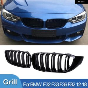 BMW PULLECO 車フロントバンパー グリル レーシング グリル 4シリーズ F32 F33 F36 M3 F80 M4 F82 12-18 デュアルスラット