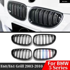 BMW フロントインレットキドニーグリル バンパー グリル フードメッシュ E60 E61 M5 520I 535I 545I 550I 5シリーズ 2003-2010 チューニング