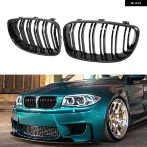 BMW カーボン レーシング グリル フロントグリル バンパー フードキドニーグリル ABS グリル E81 E87 E82 E88 128I 130I 135I 08-11