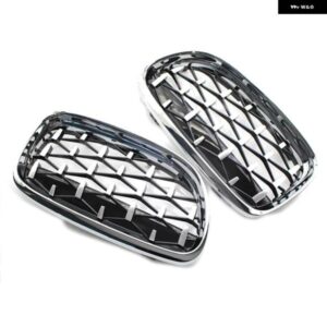 BMW 2ピース フロントグリル ダイヤモンドグリル メテオスタイル E90 E91 3シリーズ 2009-2012 オートと黒