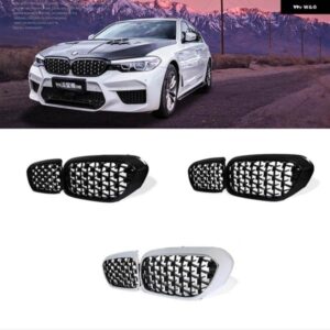BMW G30 G38 車ダイヤモンドグリル G30 G31 G38 5シリーズ 525I 528I 530I 540I 2017-2020 フロントキドニーグリル スタイリング