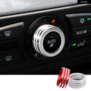 BMW 4個 空調ノブ カバー カーオーディオボリュームコントロールボタン リング 5シリーズ E61 E60 530LI 523 525 2004-2007 2008-2010