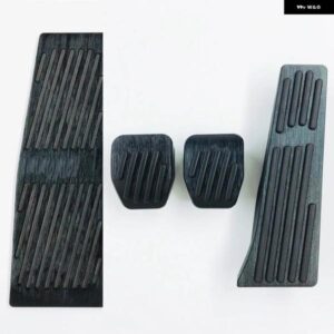 BMW 5シリーズ E60 E61 2001-2010 ブレーキ アクセル燃料ペダル パッド マットカバー ブラック合金