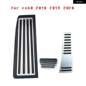 ボルボ XC60 XC90 S90 2018-2021 アクセル ブレーキ ペダル フットレスト ペダル プレートカバー 非掘削 インテリア リペア