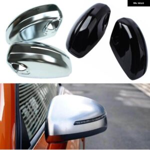 アウディ TT TTS MK2 8J TTRS R8 2007 2008 2009-2014 ABS サイドバックミラー カバー 交換キャップシェルトリムブラック 2個