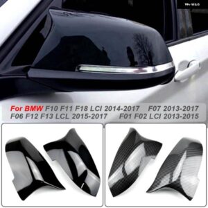 BMW バックミラー カバー ウイングサイドバックミラー キャップ 5シリーズ F10 F11 F18 LCI 2014-2017 チューニング