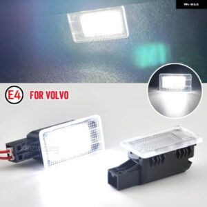 ボルボ V40 V40CC V60 S60 S80 XC40 XC60 XC90 白色 LED アンダードアカーテシランプ足元ライトキャリアトランクライトアセンブリ