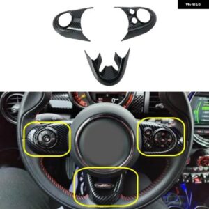 BMW 3個 ステアリング ホイールカバー カーボン ステッカー ミニクーパー F54 F55 F56 F57 F60 スタイリング 室内 装飾