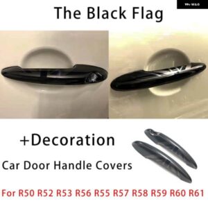 BMW 黒旗 ドアハンドル カバー ミニクーパー S JCW R50 R52 R53 R55 R56 R57 R58 R59 R60 R61 スタイリング