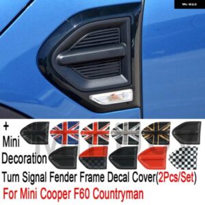 BMW グレーユニオンジャックサイドプレートフェンダー ステッカー デカール カバー ミニクーパーカントリーマン F60 外装 装飾 スタイリング